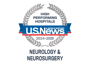 Recognized for excellence in neurological and neurosurgical care by U.S. News & World Report