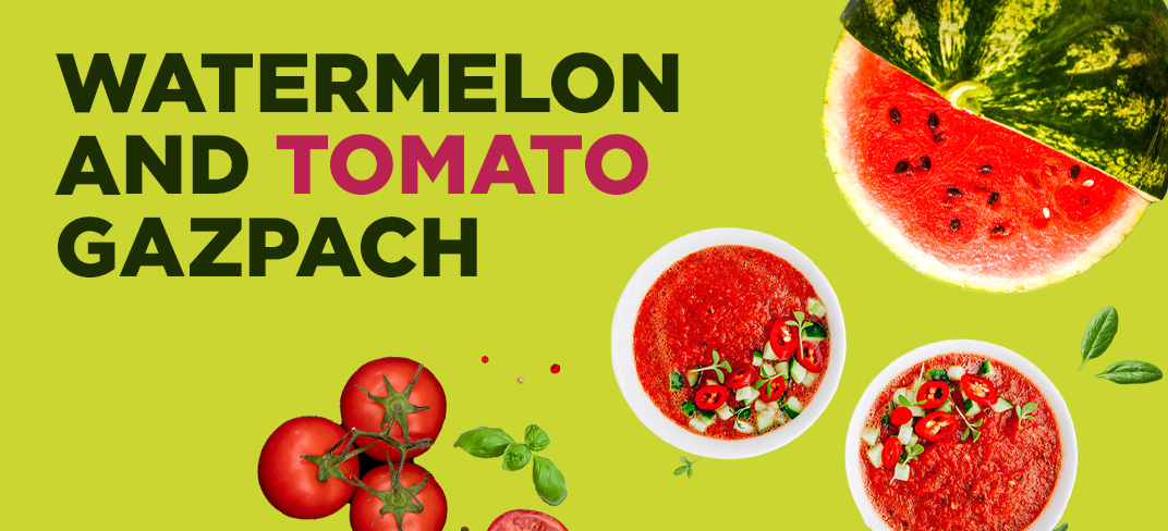 Watermelon and Tomato Gazpach